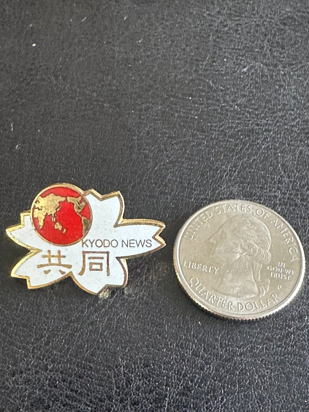 Collectors Enamel Lapel Pin of Kyodo News Olympic coverage RARE